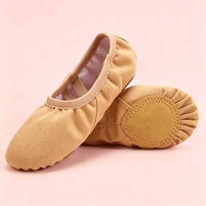 Zapatillas de Ballet de Lona Rosa con Suela Suave, Zapatos de Baile Latino con Correa Elástica Antideslizante para Práctica y Actuación - Product Image 4