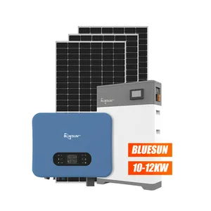 בלוסון 8kw 10kw 12kw 12kw 12kw אחסון מערכת סולרית היברידית אחסון אנרגיה סולארית ביתית 10 kva עם אחסון סוללה