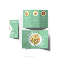 Menu de Restaurant à Emporter Personnalisé Imprimé : Flyer, Dépliant Triptyque, Publicitaire et Impression