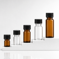 Flacons en verre injectables, bouteilles d'huiles essentielles, contenants de stockage, flacons compte-gouttes