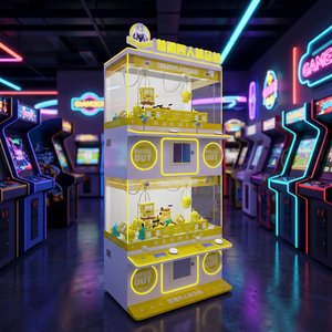 Frolicker FR-C045 Máquina de grúa de garras mini personalizable operada con monedas, construcción de metal/acrílico/vidrio, 110V/220V, juego para UE/EE. UU./Reino Unido/Australia - Product Image 3
