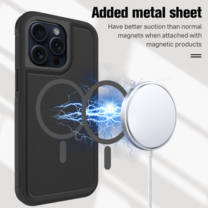 Chống sốc rõ ràng minh bạch Ins điện thoại di động Trường hợp đối với iPhone 16 15 14 13 12 11 Pro Max cộng với bán lẻ từ tính không dây sạc - Product Image 6