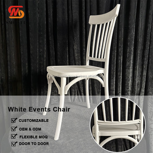 เก้าอี้เรซิ่นงานแต่งงานทันสมัยสำหรับขายส่ง เก้าอี้สีขาวสำหรับงานแต่งงานในร่ม เหมาะสำหรับห้องจัดเลี้ยงงานแต่งงาน - Product Image 4