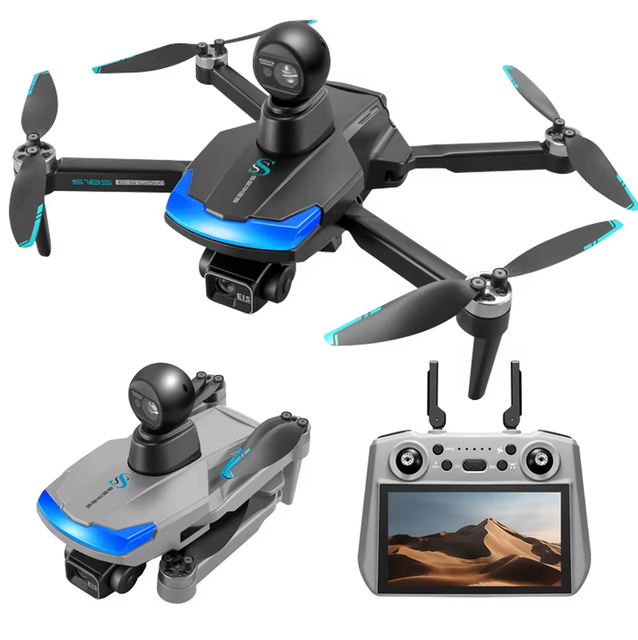S185 Professional 4K HD 3-Axis Gimbal Drone with 5G WiFi GPS Obstacle Avoidance-Brushless Camera Screen Remote Plastic Material