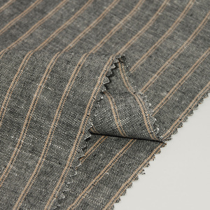 Hilo teñido 165gsm vestido camisa Material raya clásica <span class=keywords><strong>Inden</strong></span> 25% algodón 75% tela de lino - Product Image 6