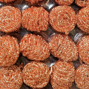 แผ่นขัดล้างจานเคลือบทองแดง รุ่น FF5345 สำหรับทำความสะอาดหม้อ กระทะ และภาชนะต่างๆ  ใยขัดเหล็กอย่างดี ทนทาน - Product Image 6