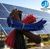 Kabel Jumper Elektronik Inti Tunggal Pra-Pengupas Khusus, Kabel Tembaga Berlapis Timah Dua Ujung untuk Pengkabelan Internal Peralatan PCB