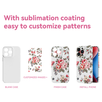 Nouvelle coque de téléphone 3D personnalisée en film époxy TPU+PC antichoc et anti-chute pour 11/12/13/14 Pro Max 2023
