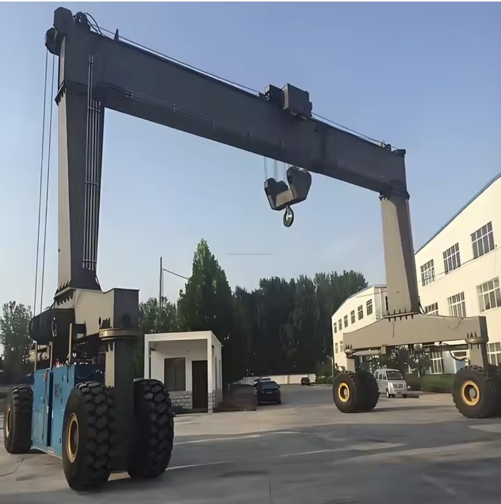 Новый 10-100-тонный однобалочный портальный кран с резиновым Уставом (RTG кран) с сердечником подшипника двигателя редуктора PLC компоненты