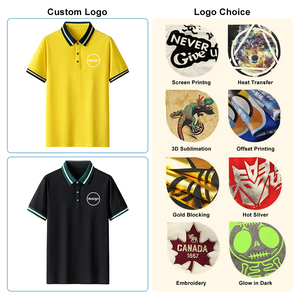 Chemises polo pour hommes OME, vêtements de travail d'été personnalisés, chemises à manches courtes à col, logo brodé, t-shirt polo pour hommes en coton de marque - Product Image 4