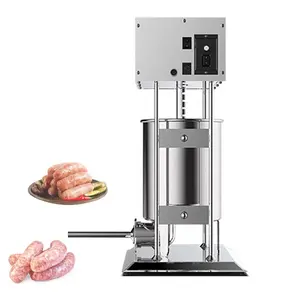 Remplisseur de saucisses en acier inoxydable saucisse électrique faire la Machine Machine de lavement automatique commerciale 220V 200W