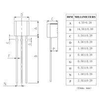 Transistor 2N3904 Silikon NPN Transistor Penguat Tujuan Umum TO-92 60V 200mA (Paket 200 Buah)