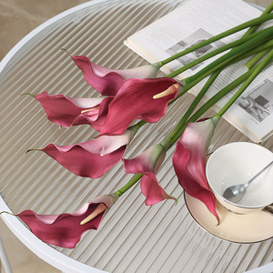 Calla Lily Fleurs Artificielles Real Touch Purple Calla Lily Red Calla Lily - Product Image 4