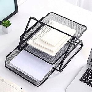 2025 New 5-Drawer Metal Desk Organizer with Sliding <b>Trays</b> for Holding Letters and <b>Files</b> for School Office Use - Product Image 2