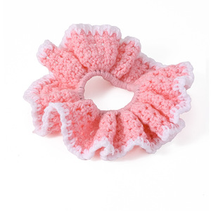 Bandanas, colliers et chouchous pour animaux de compagnie en <span class=keywords><strong>crochet</strong></span> faits main, accessoires mignons en forme de fleurs tricotées pour petits chiens et chats, vente en gros. - Product Image 5