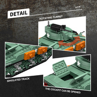CAYI WW2 savaş askeri yapı taşları seti serisi Sherman M4a1 tankı inşaat oyuncaklar askeri çocuklar için 740 adet tuğla