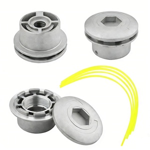 Tête de coupe universelle en aluminium à alimentation par choc pour débroussailleuse à essence - Remplacement OEM argenté - Product Image 4