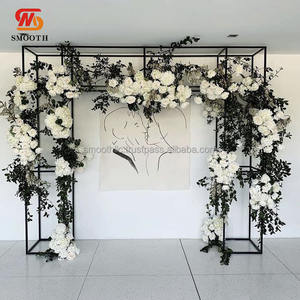 SMOOTH Customize Design Wedding Events Party Decoration Arch Black Flower <b>Stand</b> Stage <b>Backdrop</b> - Product Image 1