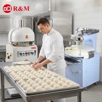 Machine de boulangerie professionnelle pour la division et le façonnage de pâtes à pizza, capacité 20g à 280g, avec plateau de 36 pièces, en promotion