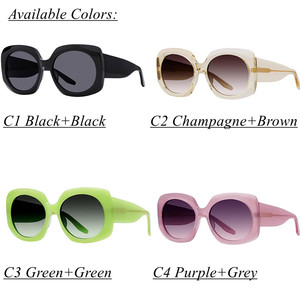 2026 Custom Logo <b>Sunglasses</b> Personalized <b>Black</b> Designer <b>Oversized</b> Polarized <b>Sunglasses</b> for Women Men Green Tr90 <b>Sunglasses</b> - Product Image 2