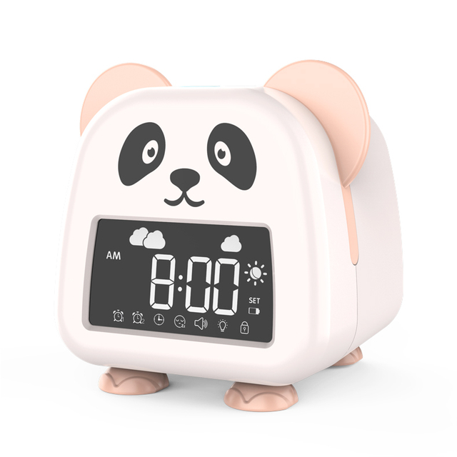 2022 New 2726E  Children Sleep Trainer Clock  Arrival Digital Kids Desk Alarm Clock Night Light Table Smart Cartoon Clock