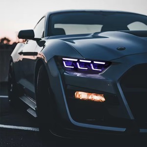 Mustang RGB đèn pha 2015 2016 2017 Mustang S550 phía trước đèn nâng cấp New LED DRL phụ kiện ô tô - Product Image 4