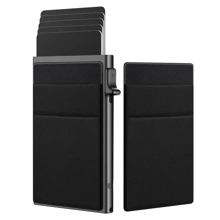 Minimalist Wallet RFID Blocking ID Kreditkarten inhaber Metall Aluminium Visitenkarte Wallet