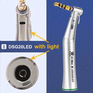 Pieza de mano de contraángulo LED 80 Ncm con reducción de 20:1 de implante <span class=keywords><strong>Dental</strong></span>, pieza de mano fácil de desmontar para cirugía - Product Image 2