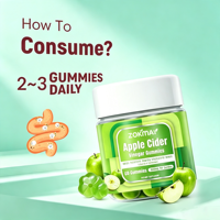 Bonbons gélifiés végétaliens au vinaigre de cidre de pomme pour adultes, enrichis en vitamine B12, avec racine de betterave et grenade, KETO ACV pour la digestion et la détoxification
