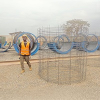 Machine de soudage de cage en fil d'acier pour tuyaux en béton à moteur et moteur entièrement automatique à haute efficacité