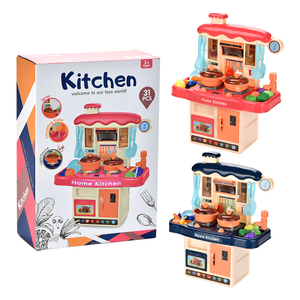 Yrb bébé semblant jouer jeu jouet ensemble Mini Table à manger ensemble <span class=keywords><strong>de</strong></span> <span class=keywords><strong>cuisine</strong></span> son et lumière caractéristiques garçons filles matière plastique - Product Image 2