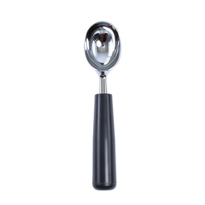Cuchara de Helado de Aleación de Zinc con Mango Negro Premium, Cuchara de Sorbete Metálica Anticongelante, Utensilios de Cocina Duraderos al por Mayor para Chefs - Product Image 5