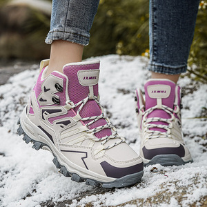 <span class=keywords><strong>Botas</strong></span> de Senderismo para <span class=keywords><strong>Mujer</strong></span>, Diseño Nuevo, Cálidas para Invierno, Media Caña, Forradas de Piel, Transpirables, para Exteriores - Product Image 5
