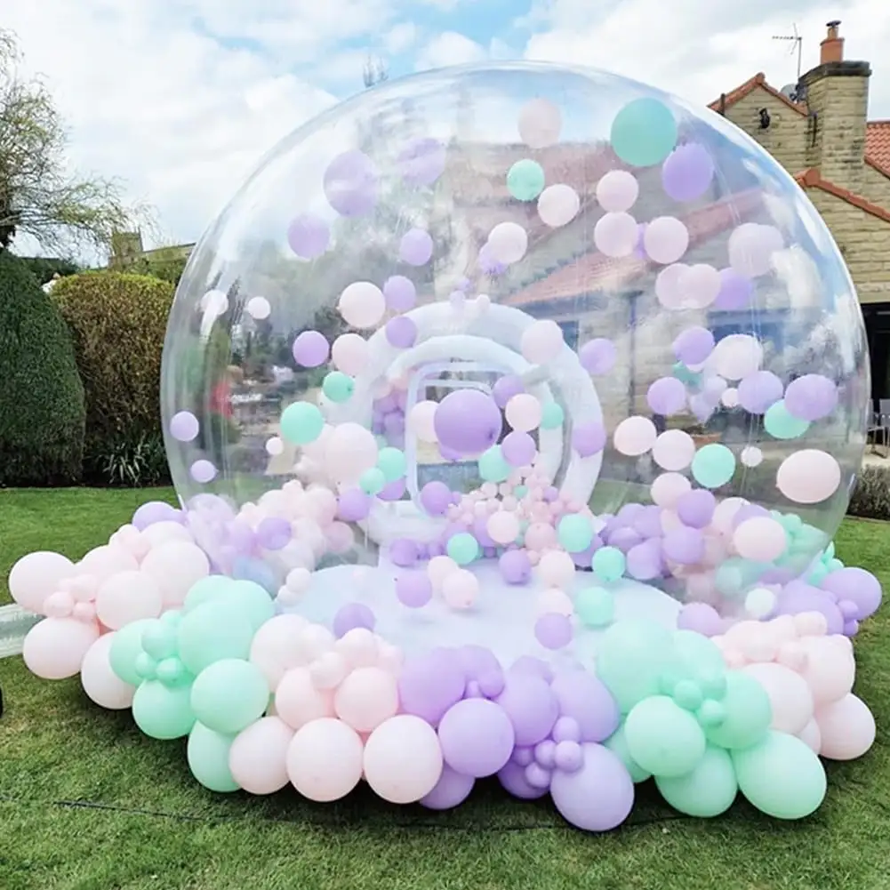 Casa de rebote inflable transparente, globos inflables de burbujas, casa de PVC para niños, carpa de burbujas, carpa hinchable, cúpula de globos