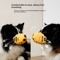 Muselière réfléchissante en forme de cœur pour chien, réglable et anti-morsure, pour la promenade en extérieur et l'entraînement des chiens de petite et grande taille