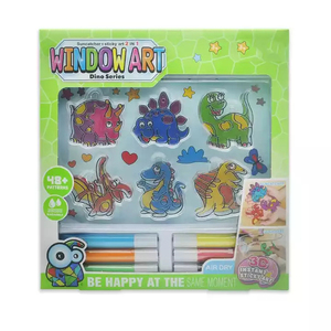 Set per Disegno su Finestre Fai-da-Te, Adesivi Acrilici per Finestre con Cartoni Animati Carini e Kawaii - Product Image 2
