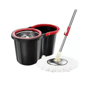 Joybos Microfiber Spin Mop And Bucket Set With Patented Internal Water Filtration System Self Cleaning Dry