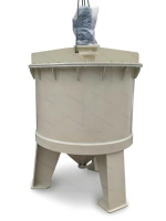 Agitateur de cuve de réaction PPH pour le traitement chimique, marmite de mélange verticale en PP haute sécurité avec capacité de 100L à 1000L