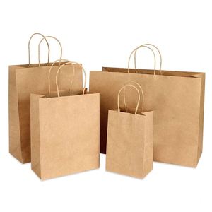Bolsas de Compra Kraft Personalizadas con Impresión Flexográfica, Asa de Cinta Reciclable, Precio Razonable, Venta Caliente KM, para Uso en Supermercados y Promociones - Product Image 3