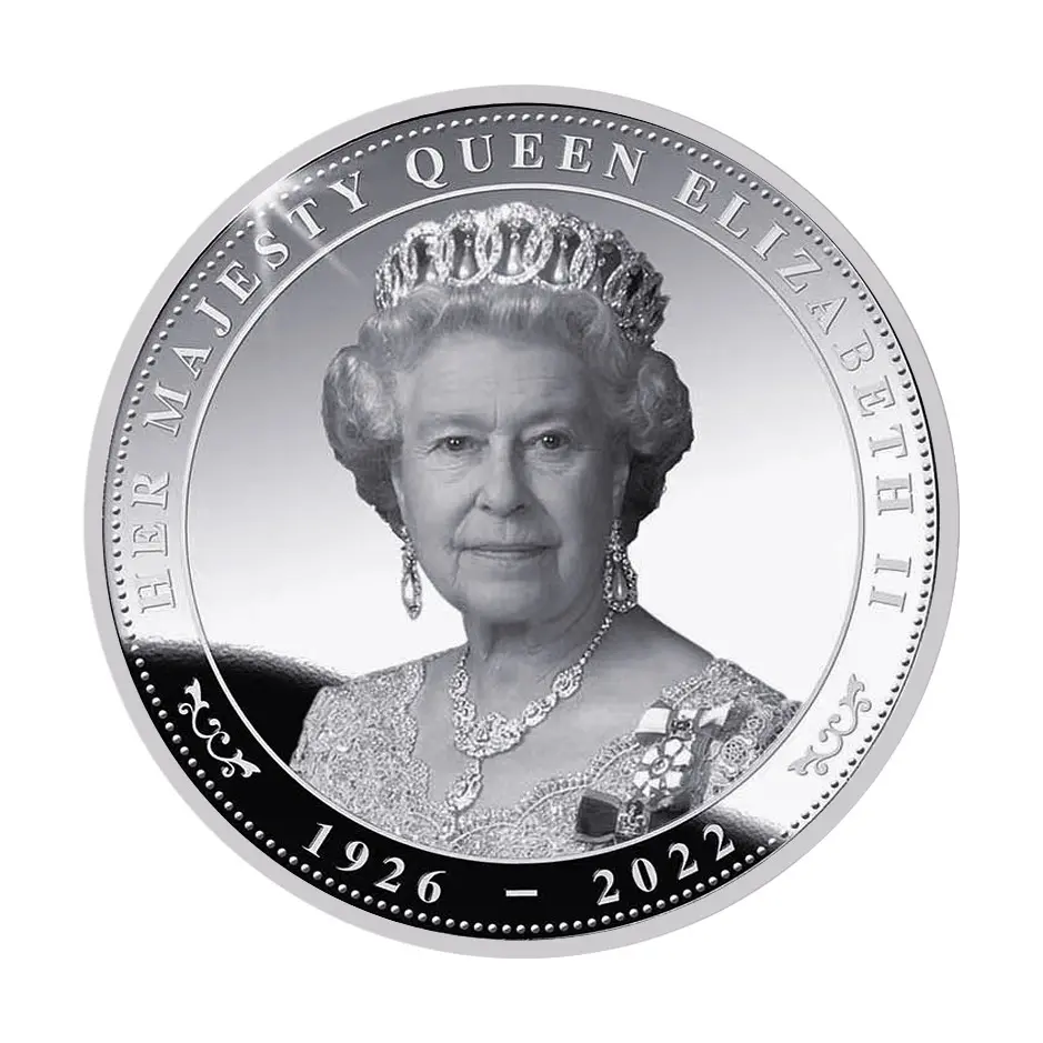 Memorial Coin British Queen Pure Silver Plated Commemorative Elizabeth II Coin