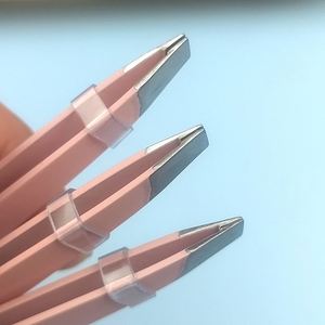 Factory Direct <b>Sale</b> Thick Metal Private Label Stainless Steel Hollow Tweezers for Eyebrows,Eyelashes,Facial Hair Makeup Tweezers - Product Image 3