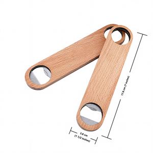Ouvre-bouteille en bois multifonctionnel écologique avec logo personnalisé, outil de bar portable pour l'extérieur, cuisine, cadeau créatif, maison, camping - Product Image 4