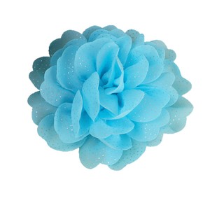 Flores de tela hechas a mano de gasa para accesorios para el cabello, bodas, despedidas de soltera, cumpleaños, uso diario. - Product Image 5