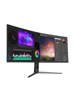 Moniteur LED 5K 32 pouces d'usine avec HDR pour PC Moniteur LCD de jeu incurvé 34 pouces 49 pouces pour interface DP de bureau
