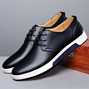 Zapatos Casuales de Primavera, Verano, Otoño e Invierno 2026, Talla Grande, con Cordones, Mocasines, Parte Superior de PU, Suela de Goma, Diseño Sólido, a la Moda - Product Image 4