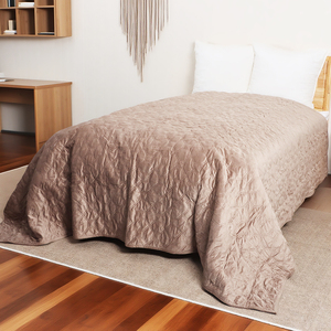 Nuevo producto, colcha acolchada Minky Fleece, manta suave sedosa amarilla marrón lujosa con relleno de polietileno que se puede personalizar - Product Image 3