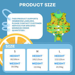 سترة نجاة مائية مخصصة للأطفال، سترات سباحة للأطفال الصغار، سترة سباحة للأطفال من 20-66 رطلاً، سترة نجاة للأطفال الذين يتعلمون السباحة - Product Image 4
