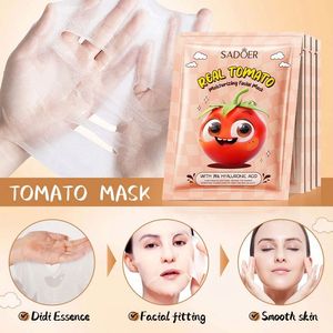 Matita labbra <span class=keywords><strong>nude</strong></span>, prodotti a marchio privato Sadoer, maschera viso in tessuto al vero pomodoro biologico, idratante, nutriente, sbiancante, cura della pelle del viso. - Product Image 4