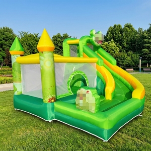 Château <span class=keywords><strong>gonflable</strong></span> sur le thème de la <span class=keywords><strong>grenouille</strong></span> avec toboggan pour enfants, petit trampoline d'extérieur pour jeux à domicile, équipement de terrain de jeu pour fêtes - Product Image 3