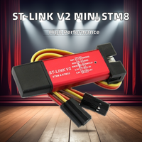 Électronique intelligente ST LINK Stlink ST-Link V2 Mini STM8 STM32 Simulateur Programmeur Téléchargeur avec étui de protection